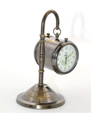 VeraGlobe Buğz Masa Üstü Pirinç Saat Model 8