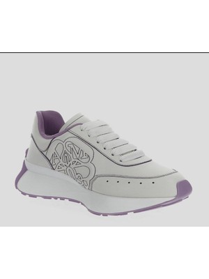 A.mcqueen Kadın Beyaz Kauçuk Taban Sneaker