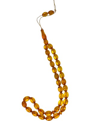 Hasyılmaz Doğal Kaya Damla Kehribar Tesbih 33LÜK 18,25 Gram K008