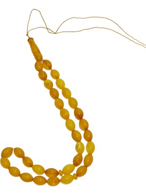 Hasyılmaz Doğal Kaya Damla Kehribar Tesbih 33LÜK 20,95 Gram K007