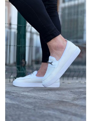 Ergün Collection Beyaz Triko Babet Erkek Casual Ayakkabı