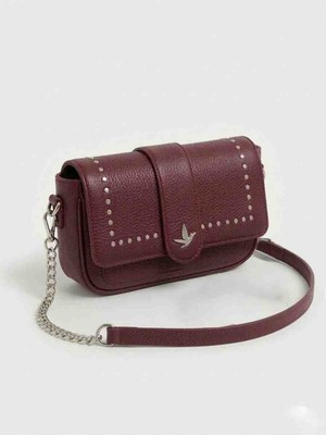 Jaseco Zımba Detaylı Zincir Askılı Kapaklı Omuz ve Crossbody Çanta