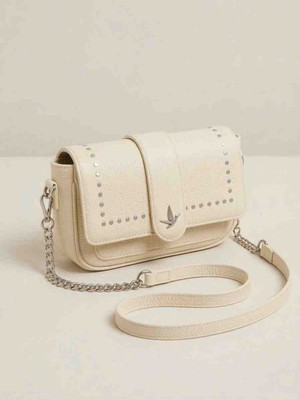 Jaseco Zımba Detaylı Zincir Askılı Kapaklı Omuz ve Crossbody Çanta