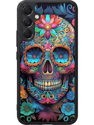 BG AKSESUAR Samsung Galaxy A34 Uyumlu Kurukafa Tasarımlı Glossy Premium Kılıf