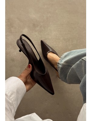 Nope21 Monica Kahverengi Stiletto