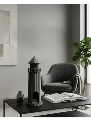 Cepx 3D Siyah Deniz Feneri Dekoratif Obje Modern Ev ve Ofis Aksesuarı