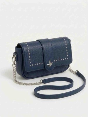 Jaseco Zımba Detaylı Zincir Askılı Kapaklı Omuz ve Crossbody Çanta