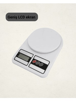 Akinco LCD Ekranlı Yüksek Hassasiyetli Dijital Mutfak Terazisi