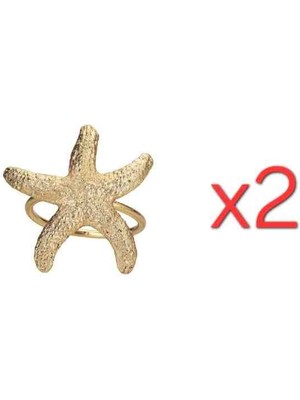 Porland Deniz Yıldızı Gold Yüzükpeçetelik 2'li