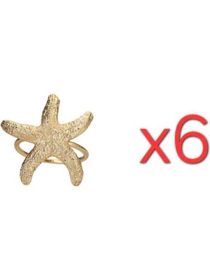 Porland Deniz Yıldızı Gold Yüzükpeçetelik 6'lı