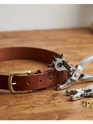 İlkyaz Fashion Kemer Delme Aparatı 2li Set Deri Kemer Çanta Ayakkabı Delme Pensesi