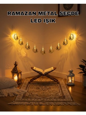 Cepx Ay ve Secde Tasarımlı Sıcak Beyaz LED Ramazan Işığı
