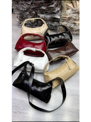 Özüm Çanta Kadın Pinterest Model Omuz Kol ve Çapraz Çanta Krem