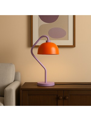 Longing Curvelila Metal Masa Lambası – E27 Duy – Ofis & Çalışma Masası Lambası