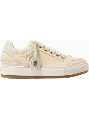 Kurt Geiger Southbank Tag Denim Lüks Günlük Stil Kadın Sneakers
