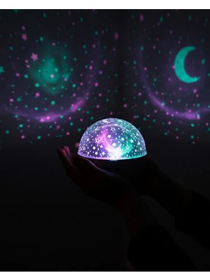 Cepx Fişli Yıldız Projektör Lamba Hoparlörlü Gece Işığı