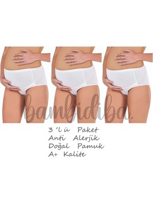 Bambidiba Kadın Pamuklu Likralı Diz Üstü Kısa Tayt Şort - Etek Içi Astar