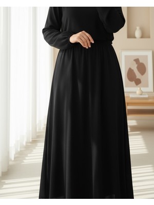 Modamorfo Araboy Jupon Astar Etek -Siyah