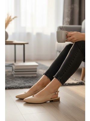 Enoch Kadın Arkası Açık Slingback Zarif Babet