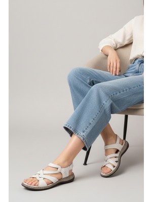 Mammamia D26YS-2415 Kadın Deri Sandalet