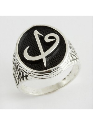 Zero Land Gld-Spt- Elif V Metal Erkek Yüzük-Gümüş Rengi