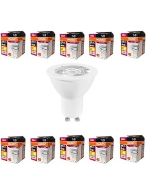 Esranın Dünyası Ekonomik 10'lu GU10 LED Ampul Seti - 4,5W, 350 Lumen, 3000K Sarı Işık