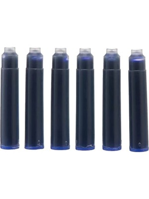 Esranın Dünyası 6'lı Paket Mavi Dolma Kalem Kartuşu, Çabuk Kuruyan Mürekkep