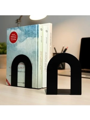 Esranın Dünyası 2'li Metal Kitap Desteği - Dekoratif Kitap Tutucu