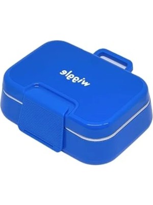 Esranın Dünyası 1030ML Kapasiteli Paslanmaz Çelik Tek Katlı Iki Bölmeli Sefer Tası (Mavi)