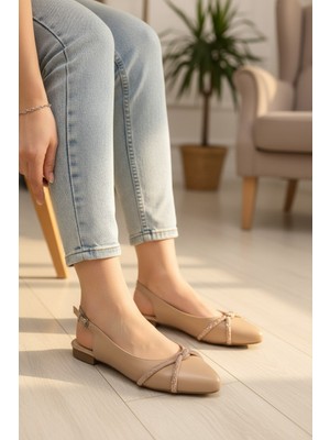 Enoch Kadın Estetik Formlu Arkası Açık Rahat Günlük Babet