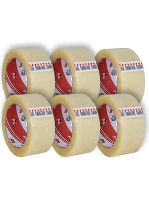 Esranın Dünyası 45MM x 100MT Şeffaf Koli Bantı, 6'lı Set
