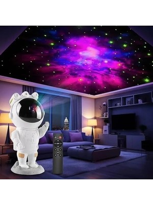 Esranın Dünyası Yıldızlı Gece Işığı Projektörü, Uzaktan Kumandalı Renkli Galaksi Işık Lambası