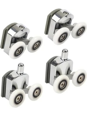 Esranın Dünyası Duşa Kabin Teker Seti - 4 Adet Krom Tekerlek