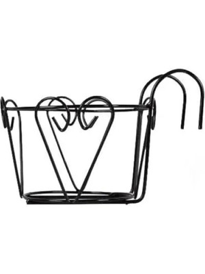 Esranın Dünyası Ferforje Tekli Balkon Saksısı - Şık Tasarım ve Dayanıklılık