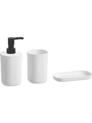 Esranın Dünyası Banyo Aksesuar Seti - Sıvı Sabunluk, Katı Sabunluk, Diş Fırçalık