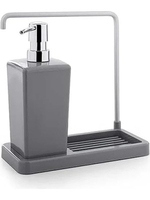 Esranın Dünyası Gri Renkli 420 ml Mutfak Sıvı Sabunluk