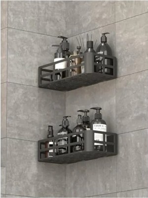 Esranın Dünyası 2 Adet Yapışkanlı Banyo Organizer Duş Rafı