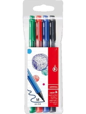 Esranın Dünyası 4'lü Renkli Keçe Uçlu Kalem Paketi, Yüksek Kalite