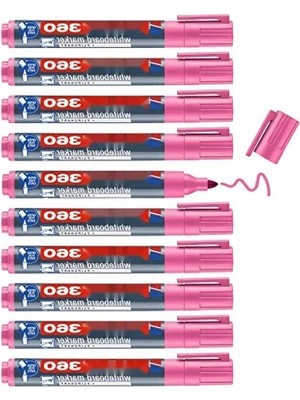 Esranın Dünyası Pembe Beyaz Yazı Tahtası Kalemi - 10 Adet