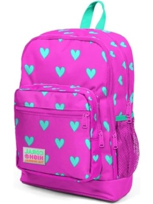 Esranın Dünyası Kalpli Desenli Sırt Çanta - Ergonomik ve Su Geçirmez