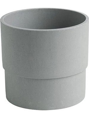 Esranın Dünyası 12 cm Açık Hava Için Gri Bitki Saksısı