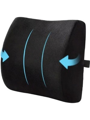 Esranın Dünyası Visko Bel ve Sırt Destek Yastığı - Ortopedik, Siyah
