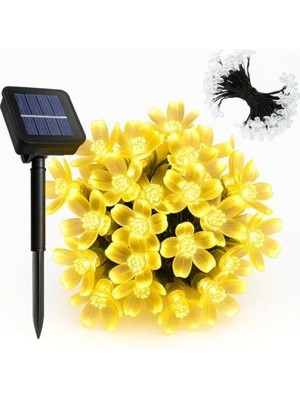 Esranın Dünyası Solar Güneş Enerjili 30 LED Çiçek Zinciri - Su Geçirmez