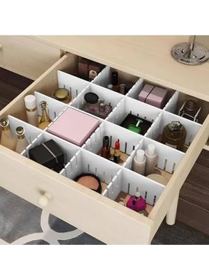 Esranın Dünyası 4'lü Plastik Ayarlanabilir Çekmece Düzenleyici Organizer