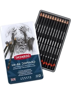 Esranın Dünyası 12 Parça Dereceli Kalem Seti (9b>h) Metal Kutu