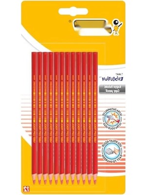 Esranın Dünyası Kırmızı Kopya Kalemi, 12'li Paket, Dayanıklı ve Kolay Açılır