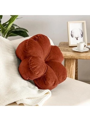 Esranın Dünyası Papatya Desenli Kiremit Renkli Kırlent 40X40 cm