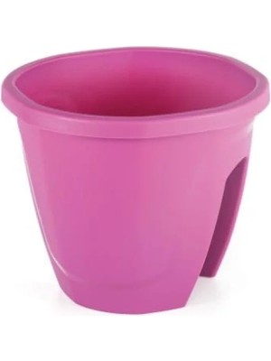 Esranın Dünyası Zümrüt Renkli 7,5 Litre Balkon Saksısı, Askı Aparatlı