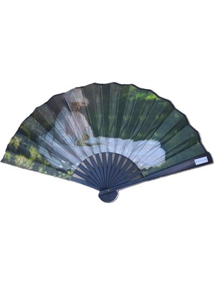 Hediye Sandalı Lüks Katlanabilir El Yelpazesi - Hediyelik Modern Yelpaze