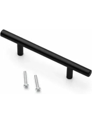 Esranın Dünyası Mat Siyah Paslanmaz Metal Dolap Kulpu | 128 mm